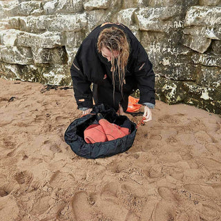 Zone3 Wetsuit Changing Mat - Black/Orange