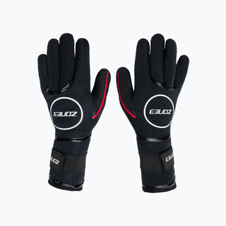 Zone3 Heat-Tech Swim Gloves - Black/Red