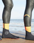 Zone3 Heat-Tech Swim Socks - Black/Red