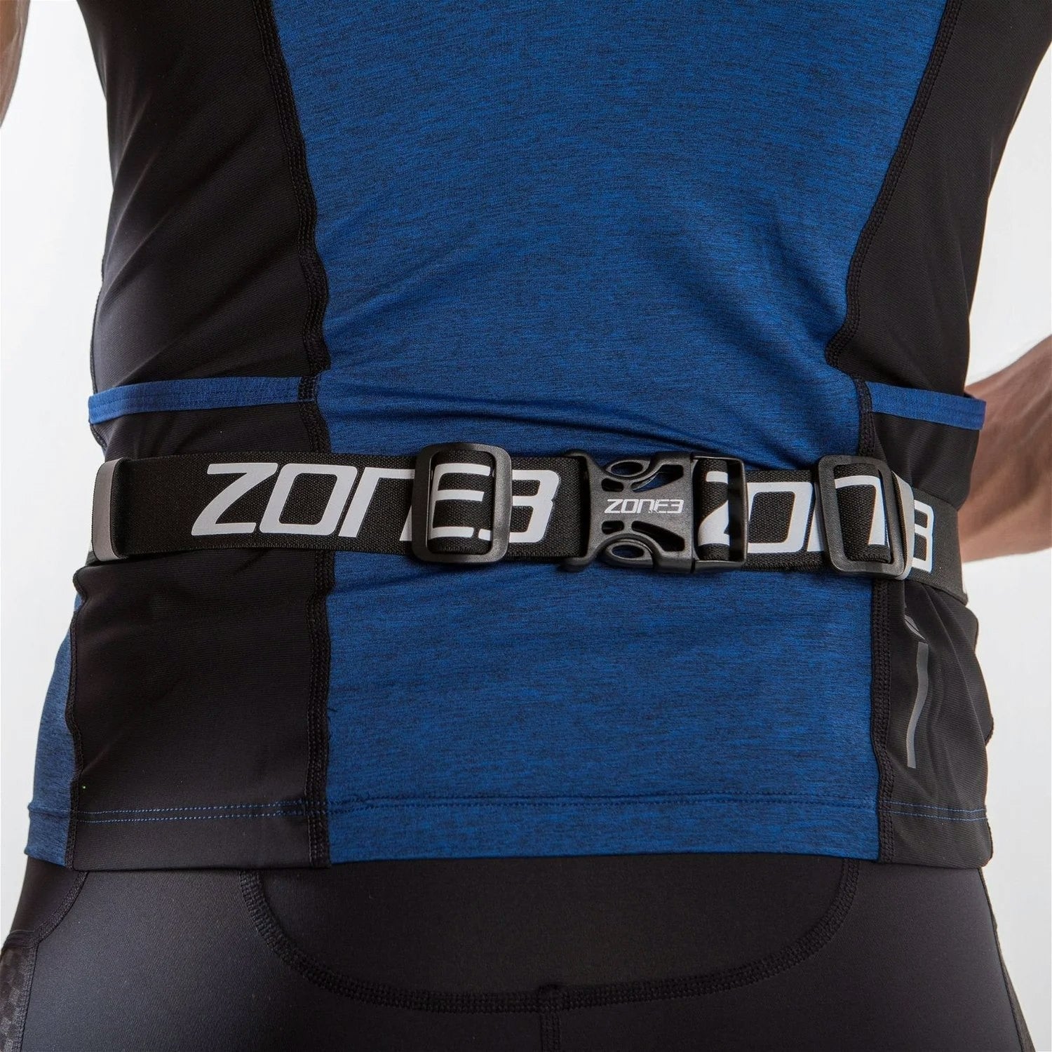 Zone3 Race Belt With Lycra Pouch - Black