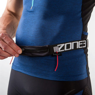 Zone3 Race Belt With Lycra Pouch - Black