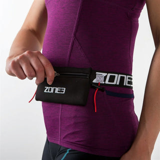 Zone3 Race Belt With Neoprene Pouch - Black