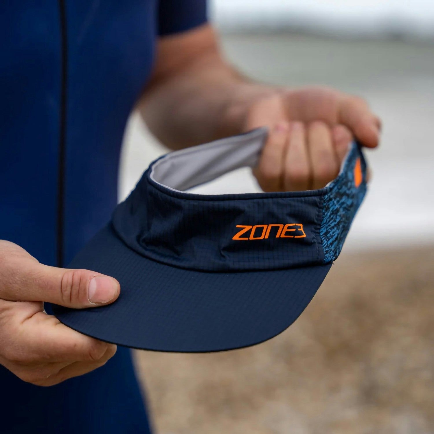 Zone3 Lightweight Race Visor - Navy Blue