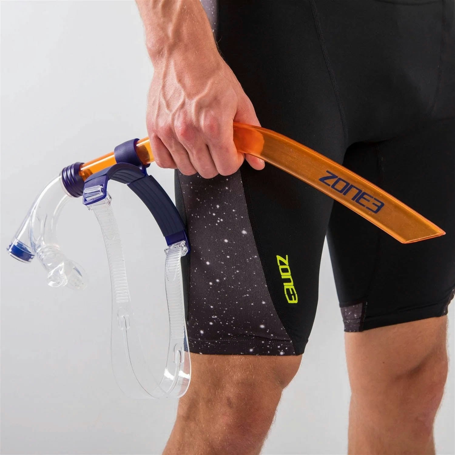 Zone3 Front Facing Snorkel - Orange/Transparent