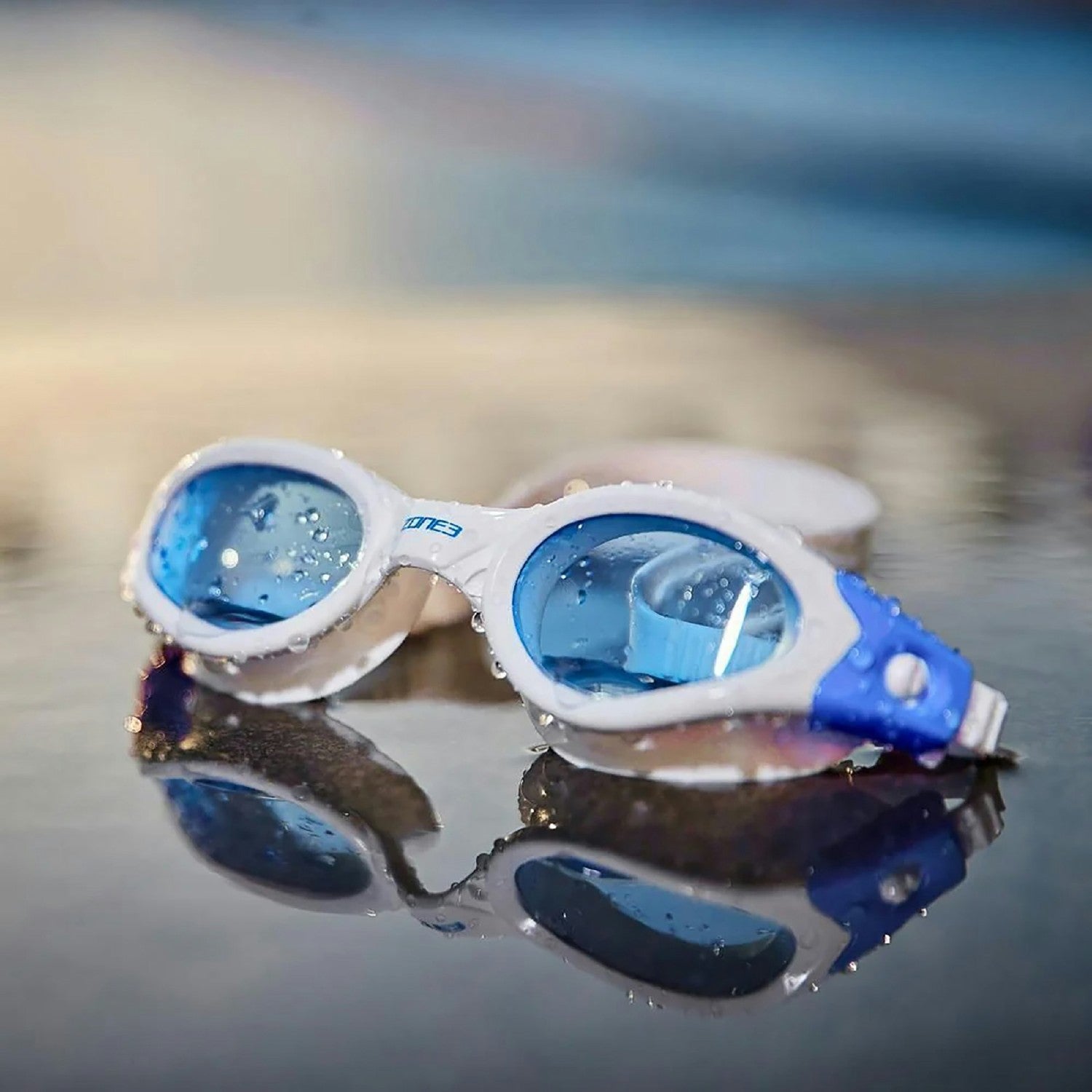 Zone3 Apollo Tinted Swim Goggle - White/Blue