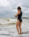 Zone3 Women's Ows Ti Thermal High Neck Costume - Black/Silver