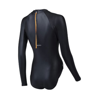 Zone3 Women's Ows Ti Long Sleeve Thermal High Neck Costume - Black/Silver