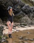 Zone3 Women's Ows Ti Long Sleeve Thermal High Neck Costume - Black/Silver