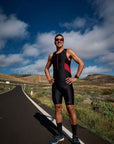 Zone3 Men's Activate Tri Shorts - Black/Red