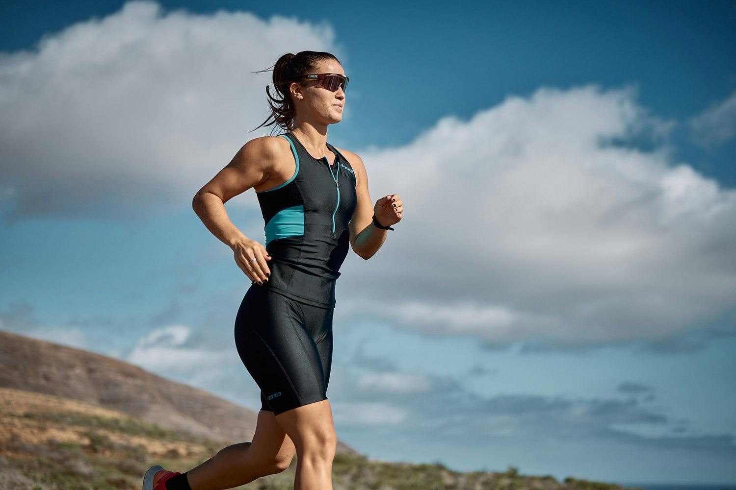 Zone3 Women's Activate Tri Shorts - Black/Turquois