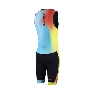 Zone3 Men's Activate+ Sleeve Less Trisuit - Neon/Black