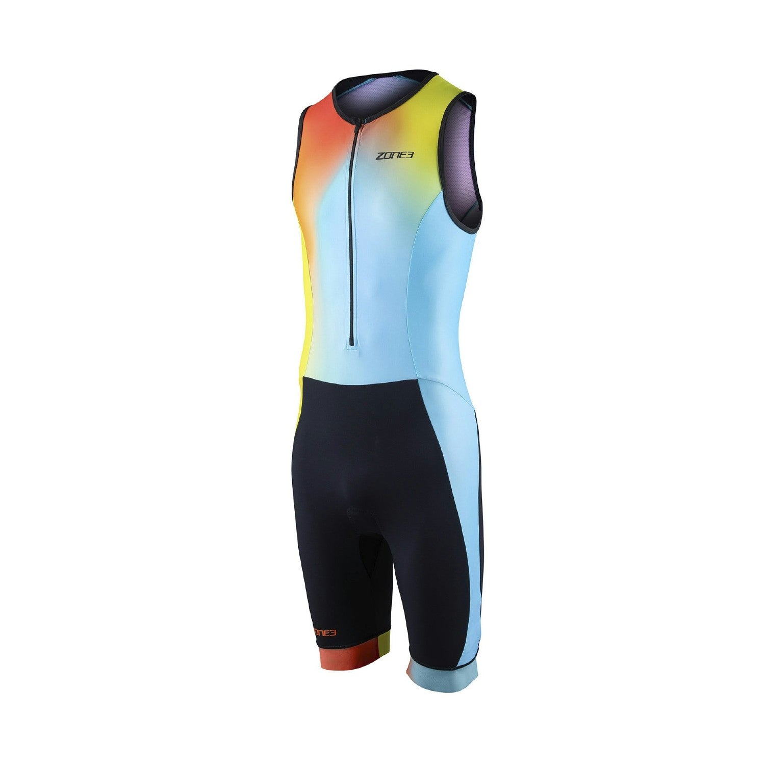 Zone3 Men's Activate+ Sleeve Less Trisuit - Neon/Black