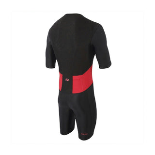 Zone3 Men's Activate Short Sleeve Trisuit Full Zip - Black/Red
