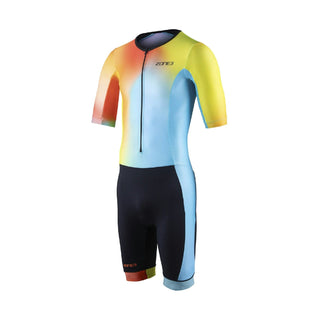 Zone3 Men's Activate+ Short Sleeve Trisuit - Neon/Black