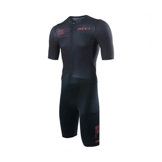 Zone3 Men's Aeroforce-X 2 Short Sleeve Trisuit - Black/Red