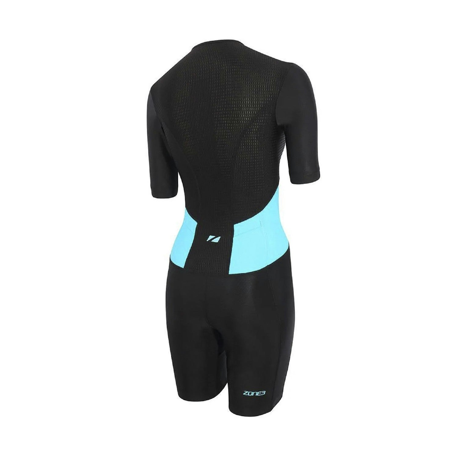 Zone3 Women's Activate Short Sleeve Trisuit Full Zip - Black/Blue