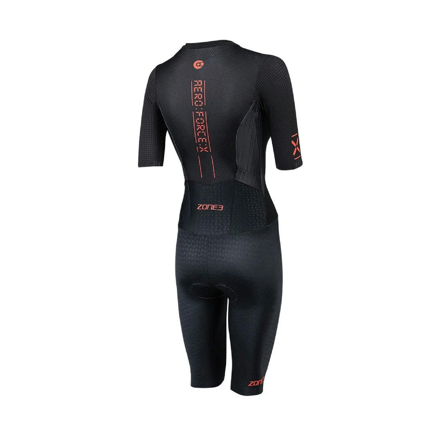 Zone3 Women's Aeroforce-X 2 Short Sleeve Trisuit - Black/Red