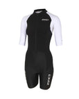 Zone3 Women's Lava Long Distance Short Sleeve Trisuit - Black/White