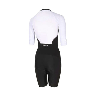 Zone3 Women's Lava Long Distance Short Sleeve Trisuit - Black/White