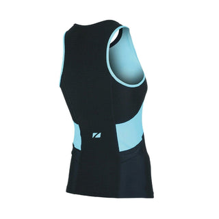 Zone3 Women's Activate Tri Top - Black/Turquois