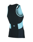 Zone3 Women's Activate Tri Top - Black/Turquois