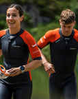 Zone3 Men's Versa Swim-run Wetsuit - Black/Orange