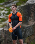 Zone3 Men's Versa Swim-run Wetsuit - Black/Orange