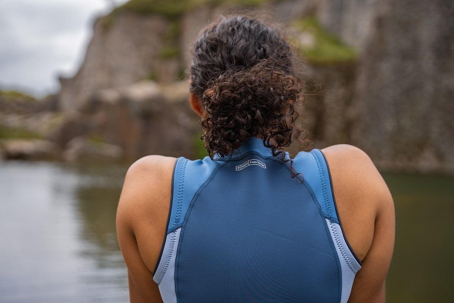 Zone3 Women's Yulex Vest - Blue/White