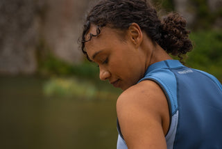 Zone3 Women's Yulex Vest - Blue/White