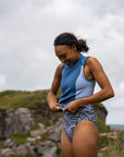 Zone3 Women's Yulex Vest - Blue/White