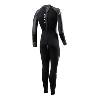Zone3 Women's Glide Wetsuit - Black/Green