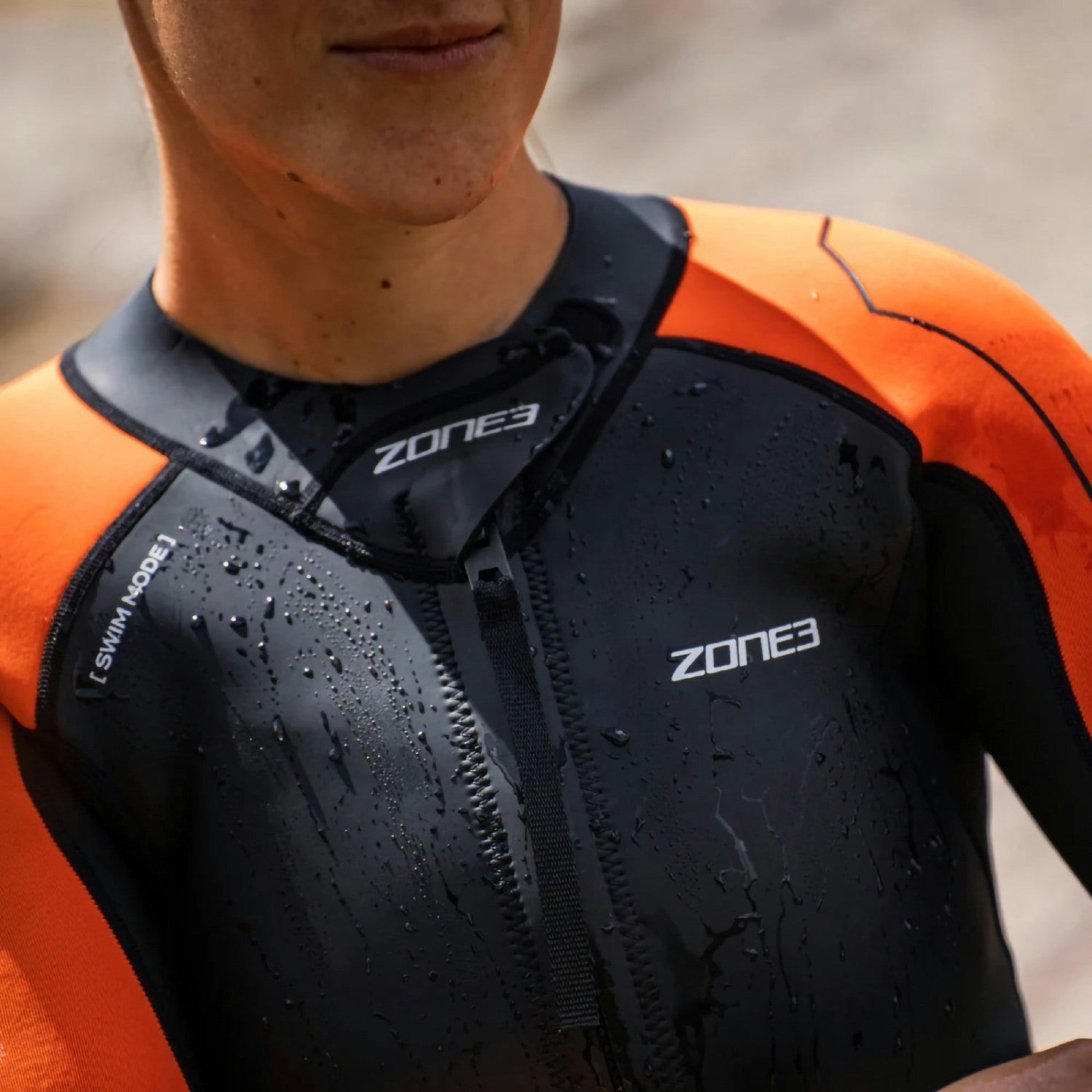 Zone3 Women's Versa Swim-run Wetsuit - Black/Orange