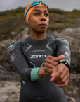Zone3 Women's Vision Wetsuit - Black/Turquois
