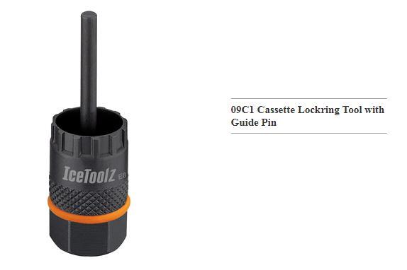 IceToolz Shimano CS Cassette Tool With 5MM Guide Pin