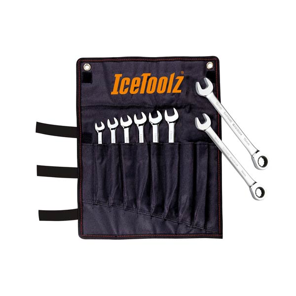 IceToolz 8-15Mm Combination Ratchet Wrench Set