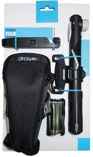 PRO Combi Pack Saddle Bag with Minipump, Tool and Tyre Levers