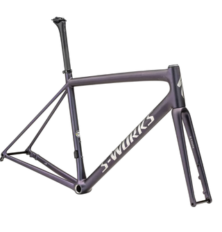 2023 S-Works Aethos Frameset SATIN 25% VIOLET GHOST PEARL OVER CARBON / BRUSHED CHROME