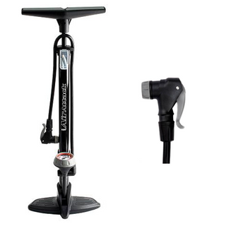 QBP Air Attack Floor Pump 120 PSI Steel Barrel Twin Head Valve