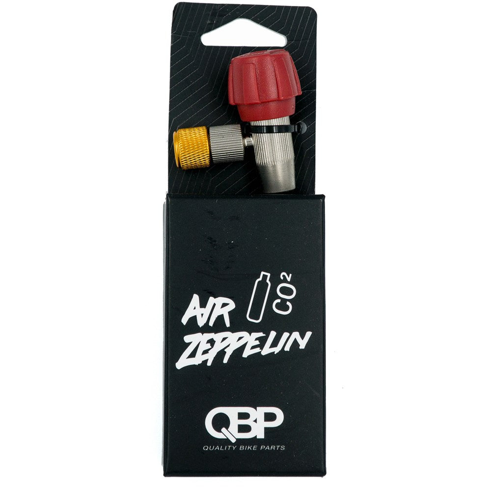 QBP Air Zeppelin CO₂ Inflator Kit – Screw Regulator Head + 2 × 16g Threaded Cartridges