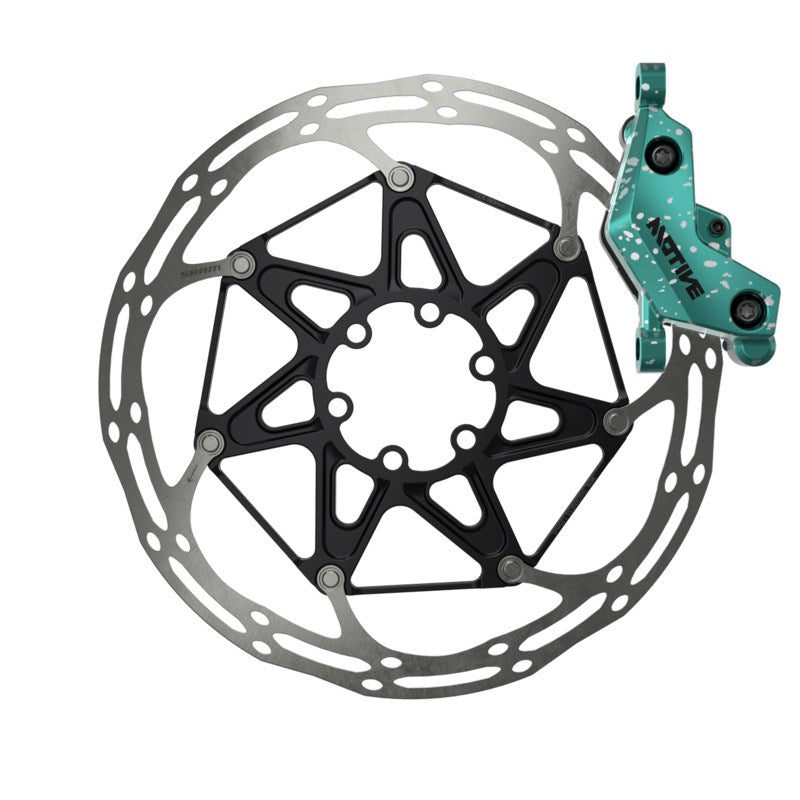 SRAM Disc Brake Motive Ultimate - Clear Ano - Bearing Carbon Lever -Tool Free Reach - Bleeding Edge - Front - 950mm Hose (includes MMX Clamp - Rotor/Bracket sold separately) A1