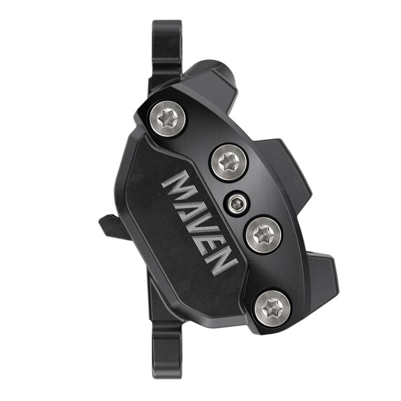 SRAM Disc Brake Maven Silver - Aluminum Lever - Stainless Hardware - Reach/Contact Adj -SwingLink - Black Front/Rear 2000mm Hose (includes MMX Clamp -20P-2 Bracket -Bleeding Edge Tool) A1