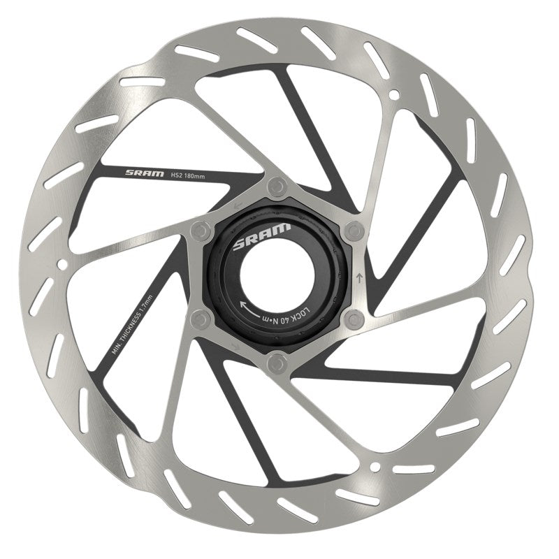 SRAM Rotor HS2 160mm Center Lock Rounded (includes external tooled lockring)