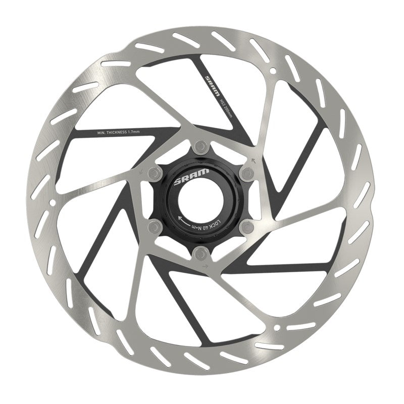 SRAM Rotor HS2 200mm Center Lock Rounded (includes external tooled lockring)