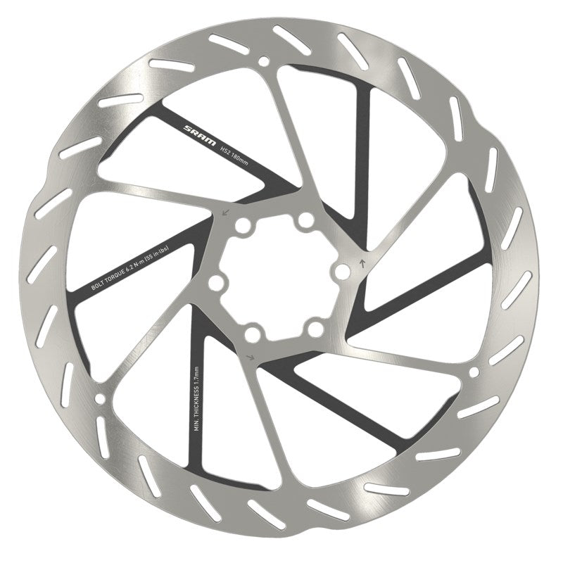 SRAM Rotor HS2 200mm Center Lock Rounded (includes external tooled lockring)