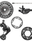 SRAM Eagle 90 DUB Groupset EMTB BCD (Rear Der - Single Click Trigger wClamp - CR 104BCD T-Type 34T - Clip-on Guard  - GX T-Type chain 126l - CS XS-1275 BLK 10-52t) - cranks not included