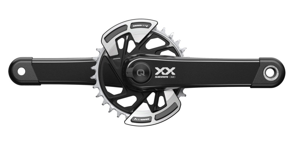 SRAM Crankset Powermeter XX Eagle Spindle Q174 CL55 DUB MTB Wide 175mm Black 2-guards 32t T-Type (BB and BB DUB spacers are not included)