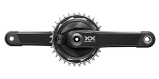 SRAM Crankset Powermeter XX Eagle Spindle Q174 CL55 DUB MTB Wide 175mm Black 2-guards 32t T-Type (BB and BB DUB spacers are not included)