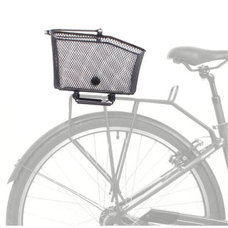 QBP Rear Quick Release Steel Bike Basket 41 x 33 x 25cm – Black