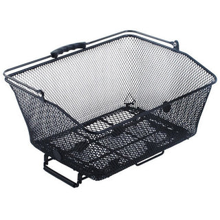 QBP Rear Quick Release Steel Bike Basket 41 x 33 x 25cm – Black