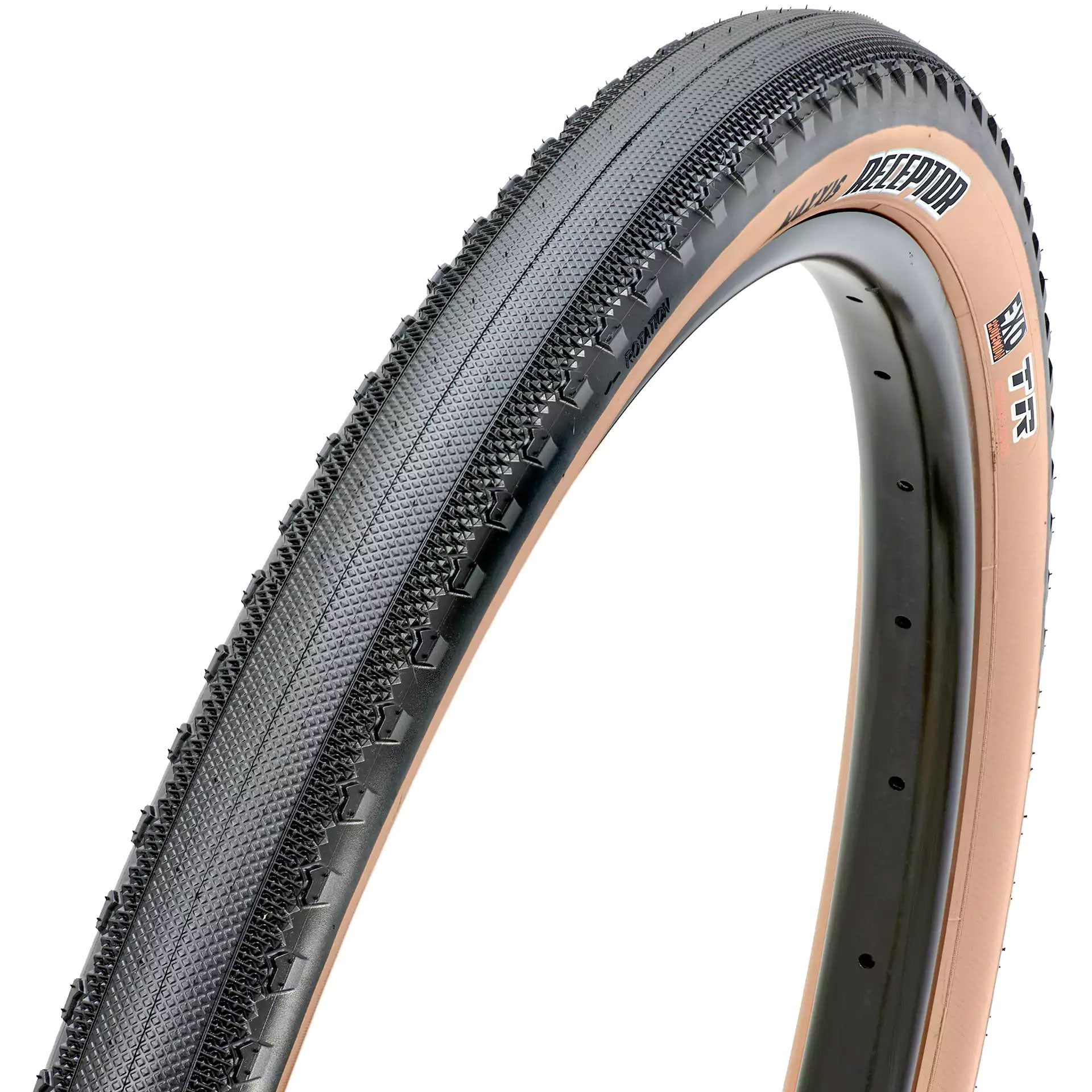 Maxxis Receptor 27.5 x 1.85 (650B x 47) Folding Bead 120 TPI EXO TR Tyre - Tanwall